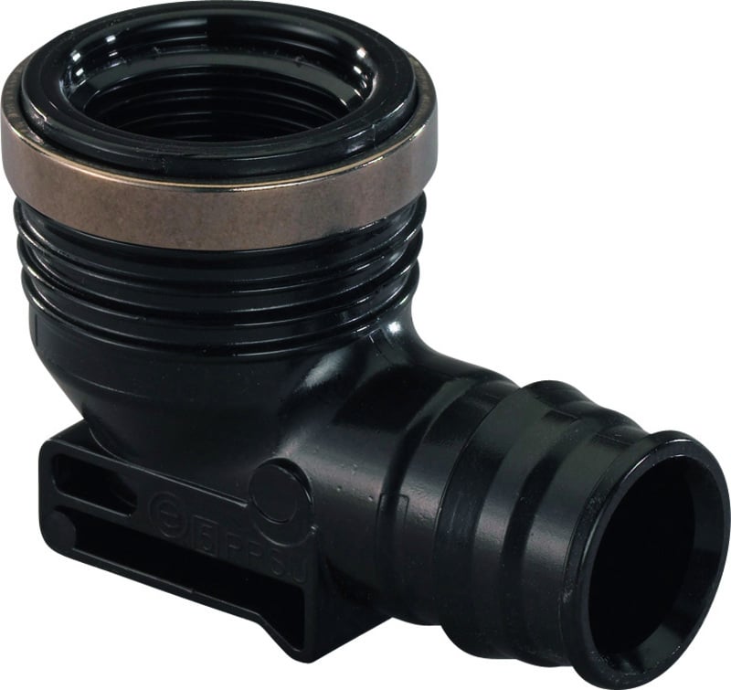 1 - Lattialämmitysputket ja -tarvikkeet Kulmaliitin Uponor Q&E 16-RP1/2"SK PPSU 90°