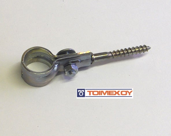1 - Putken kiinnitys Putkipidin puuruuvilla MEX 34mm Zn