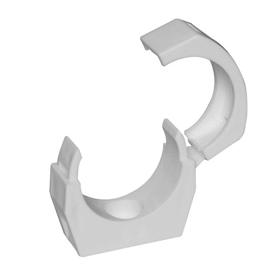 Putken kiinnitys Putkipidin Falu 50mm PP valk