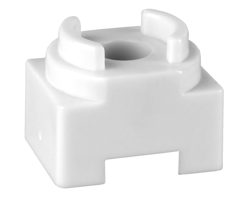 Putken kiinnitys Korotuspala Falu 10x20mm ABS valk 10kpl