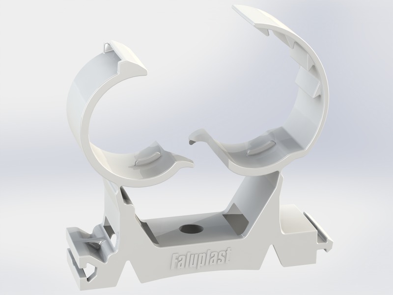 Putken kiinnitys Putkipidin Falu Pex Fix 25-34mm PP valk