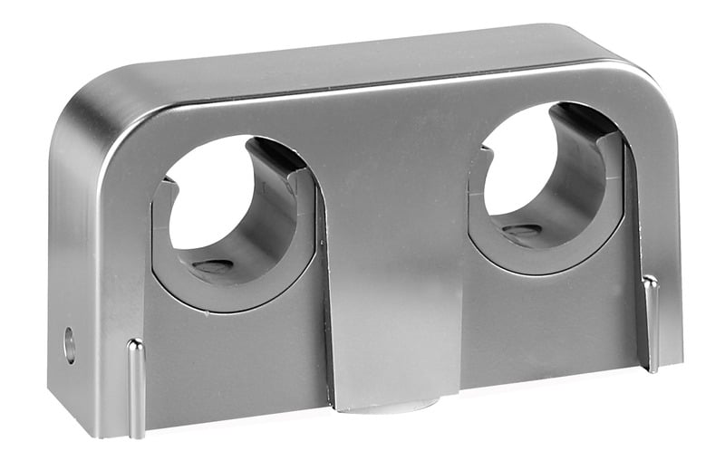 Putken kiinnitys Putkipidin 2-os Falu Snap 16/20mm cc40mm PP mattakromi