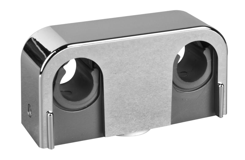 Putken kiinnitys Putkipidin Falu Snap 2-os 10-15mm krom c/c 40mm