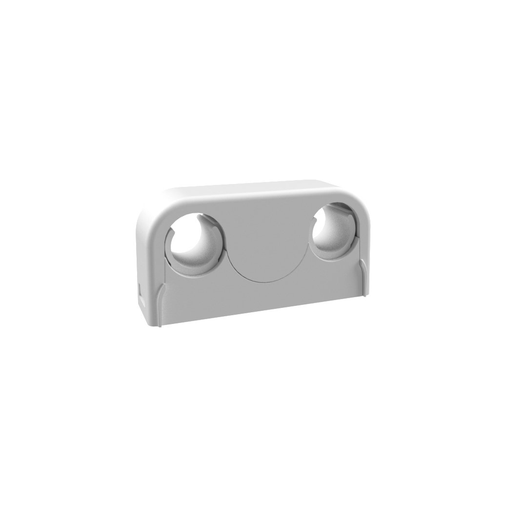 1 - Putken kiinnitys Putkikannake Purus Clip 12/15/16mm 2-os K/K 40 valk.