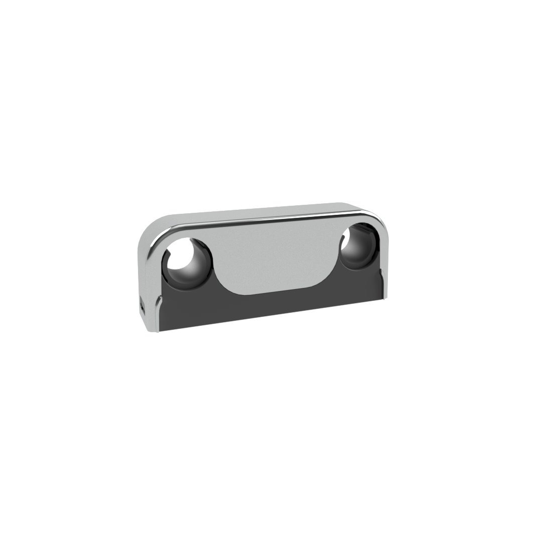 1 - Putken kiinnitys Putkikannake Purus Clip K/K 60 Ø12/15/16mm 2-os. kromi
