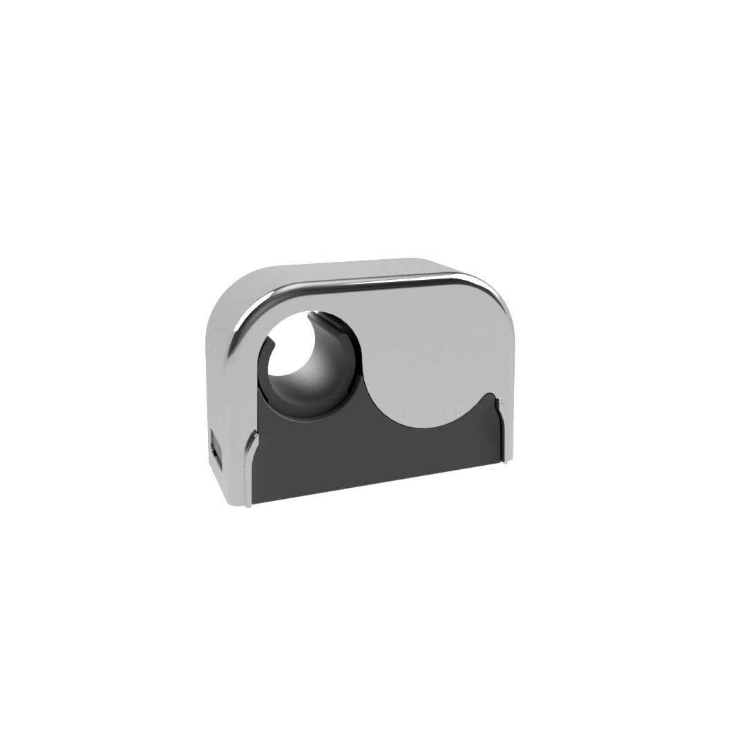 1 - Putken kiinnitys Putkikannake Purus Clip 12/15/16mm 1-os kromi