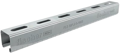 1 - Kiinnitys-, tiivistys- ja merkitsemistarvikkeet Asennuskisko fischer FLS 30/1,0 2000mm