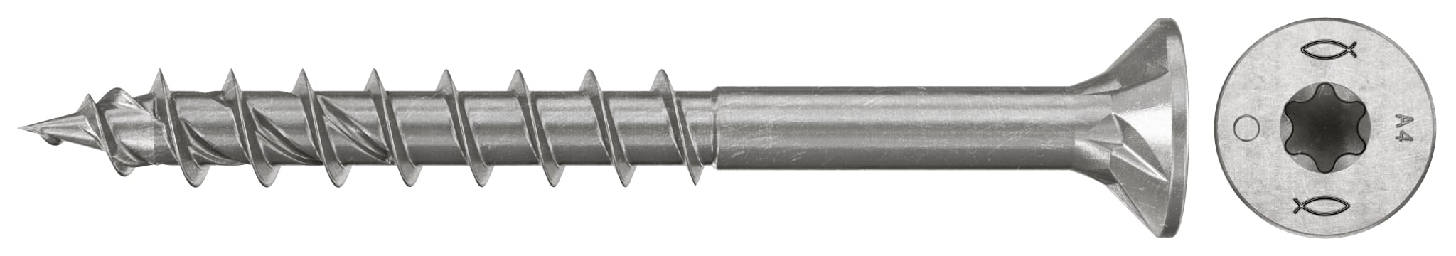 Kiinnitys-, tiivistys- ja merkitsemistarvikkeet Yleisruuvi fischer PowerFast II 4,5x50 HST 200kpl