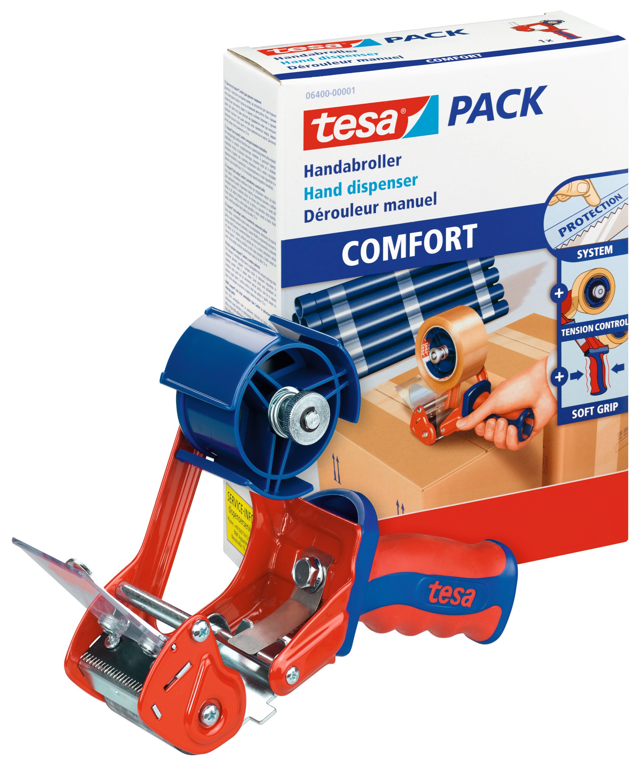 Kiinnitys-, tiivistys- ja merkitsemistarvikkeet Teippikatkoja tesa 6400 Comfort max. 50mm teipille