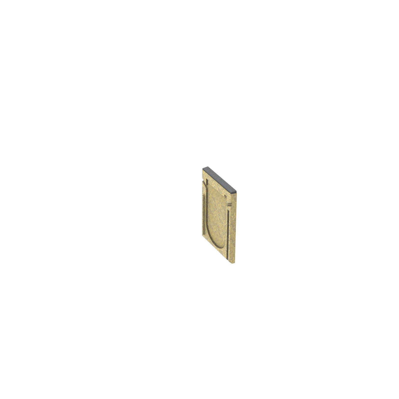 1 - Kaivot ja kaivotarvikkeet Kourun pääty SF-100 tiivis 164x100x20mm polymeeribetoni