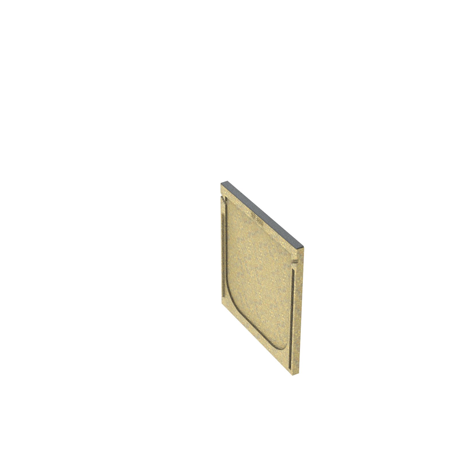 1 - Kaivot ja kaivotarvikkeet Kourun pääty SF-300 366x400x20mm polymeeribetoni