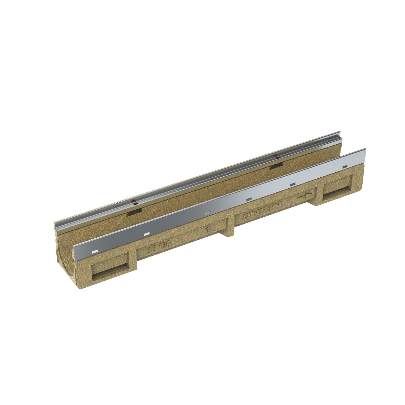 1 - Kaivot ja kaivotarvikkeet Linjakouru KE-100 nro 11 0,5% 1000x136x205mm