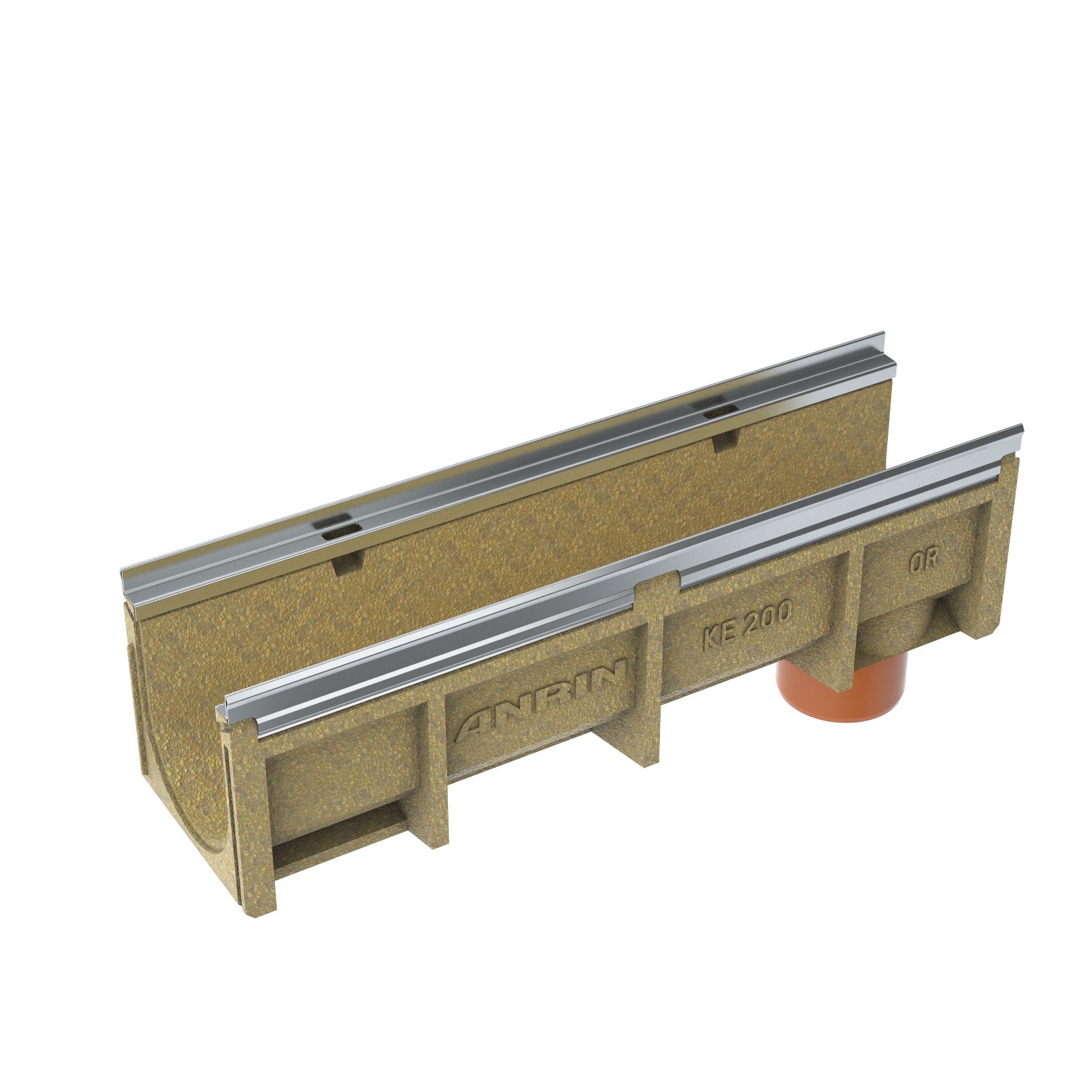 1 - Kaivot ja kaivotarvikkeet Linjakouru KE-200 nro. 0R 1000x264x290mm