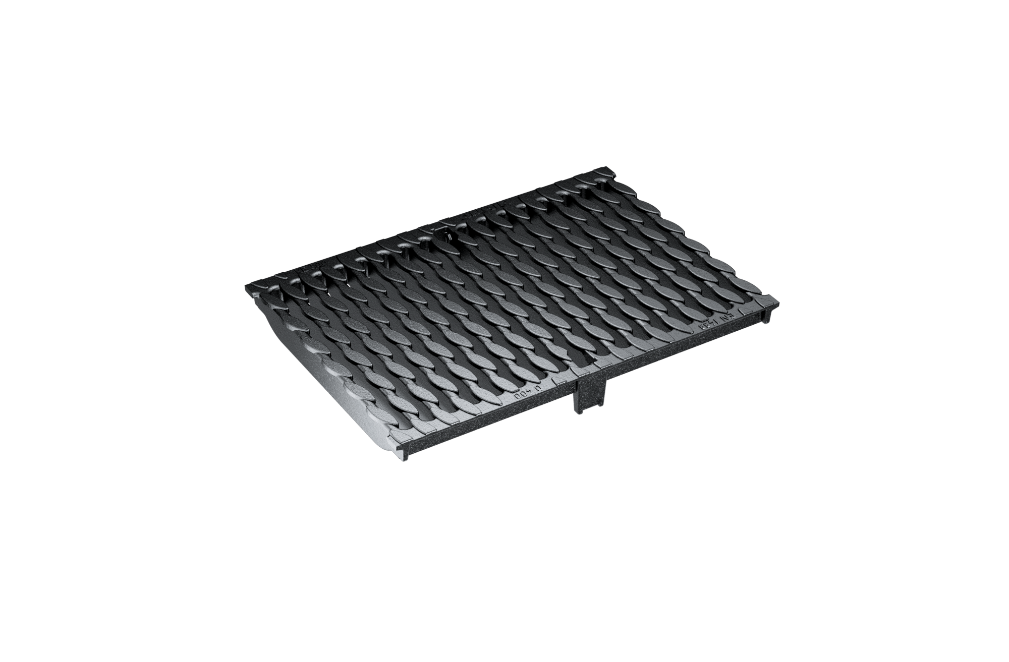 1 - Kaivot ja kaivotarvikkeet Linjakourun ritilä KE-300 OvalGrip D400 351x500mm
