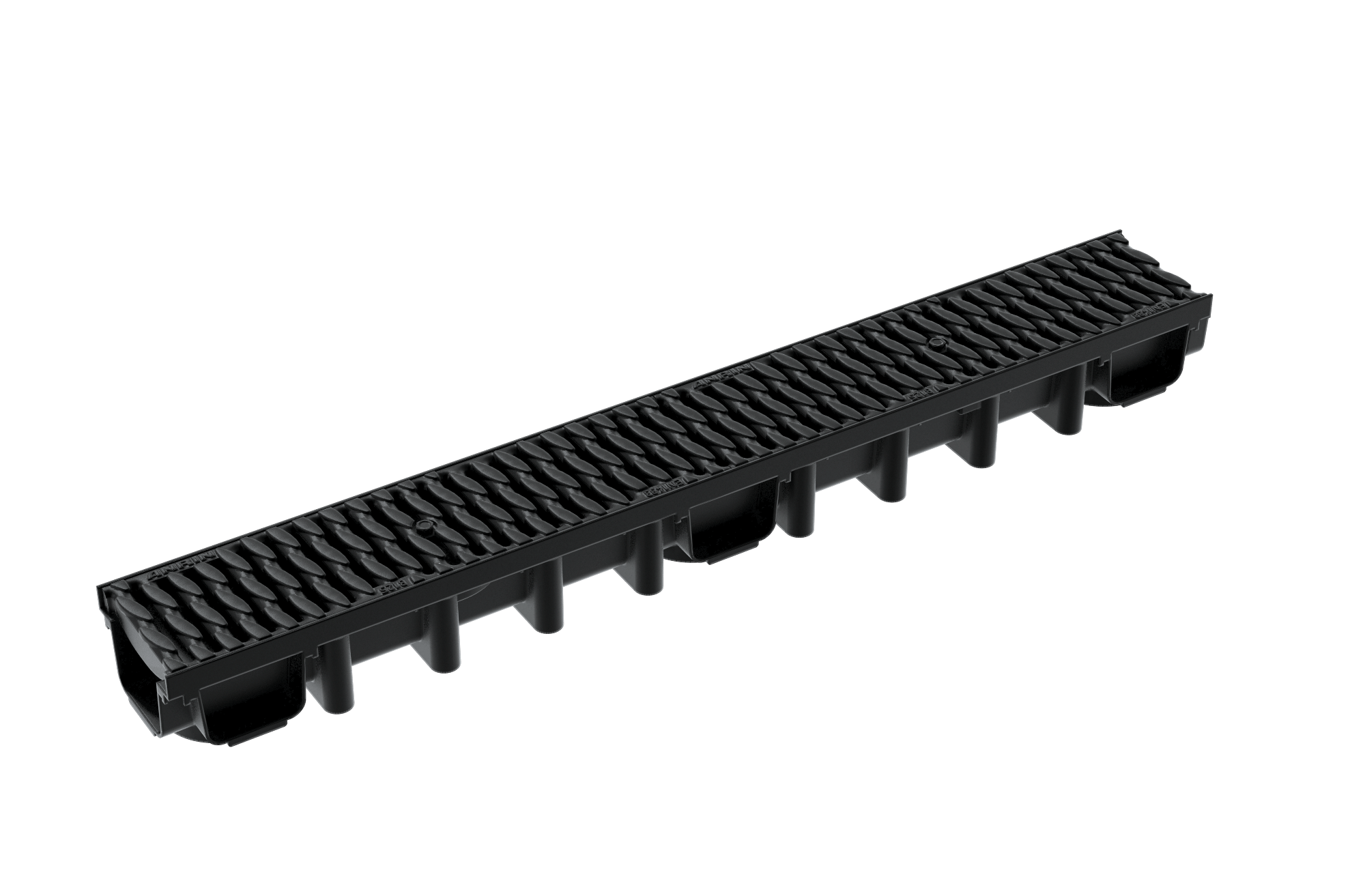 1 - Kaivot ja kaivotarvikkeet Linjakuivatuskouru PP EVO 0100 1000x131x98mm