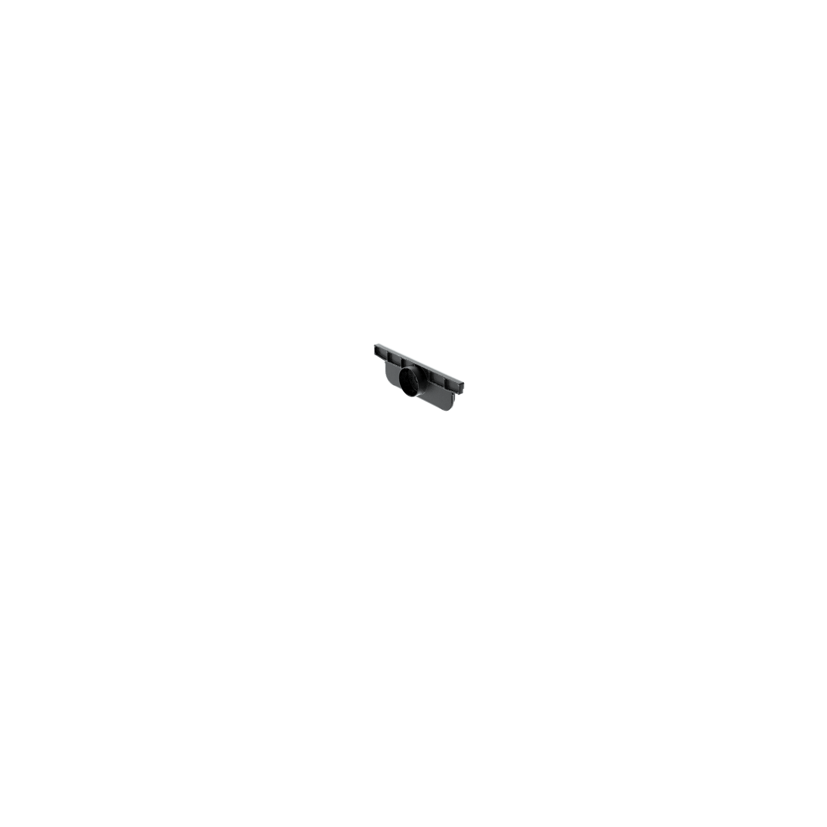 1 - Kaivot ja kaivotarvikkeet Kourun päätysetti SELF PP 200x100x90mm