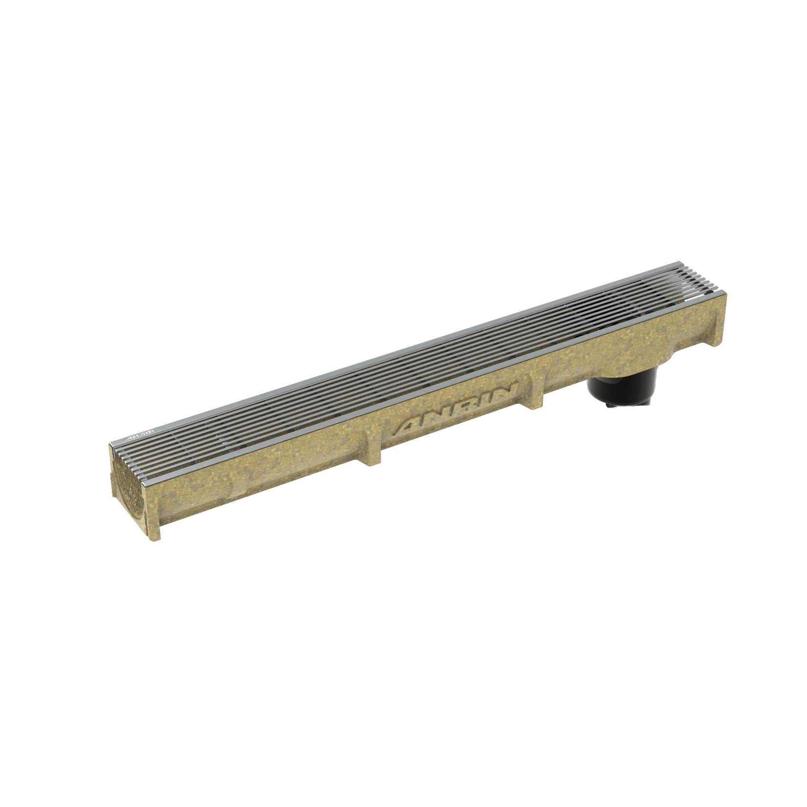 1 - Kaivot ja kaivotarvikkeet Linjakuivatuskouru SELF 100 SMART 1m pohjapoisto 122x96mm