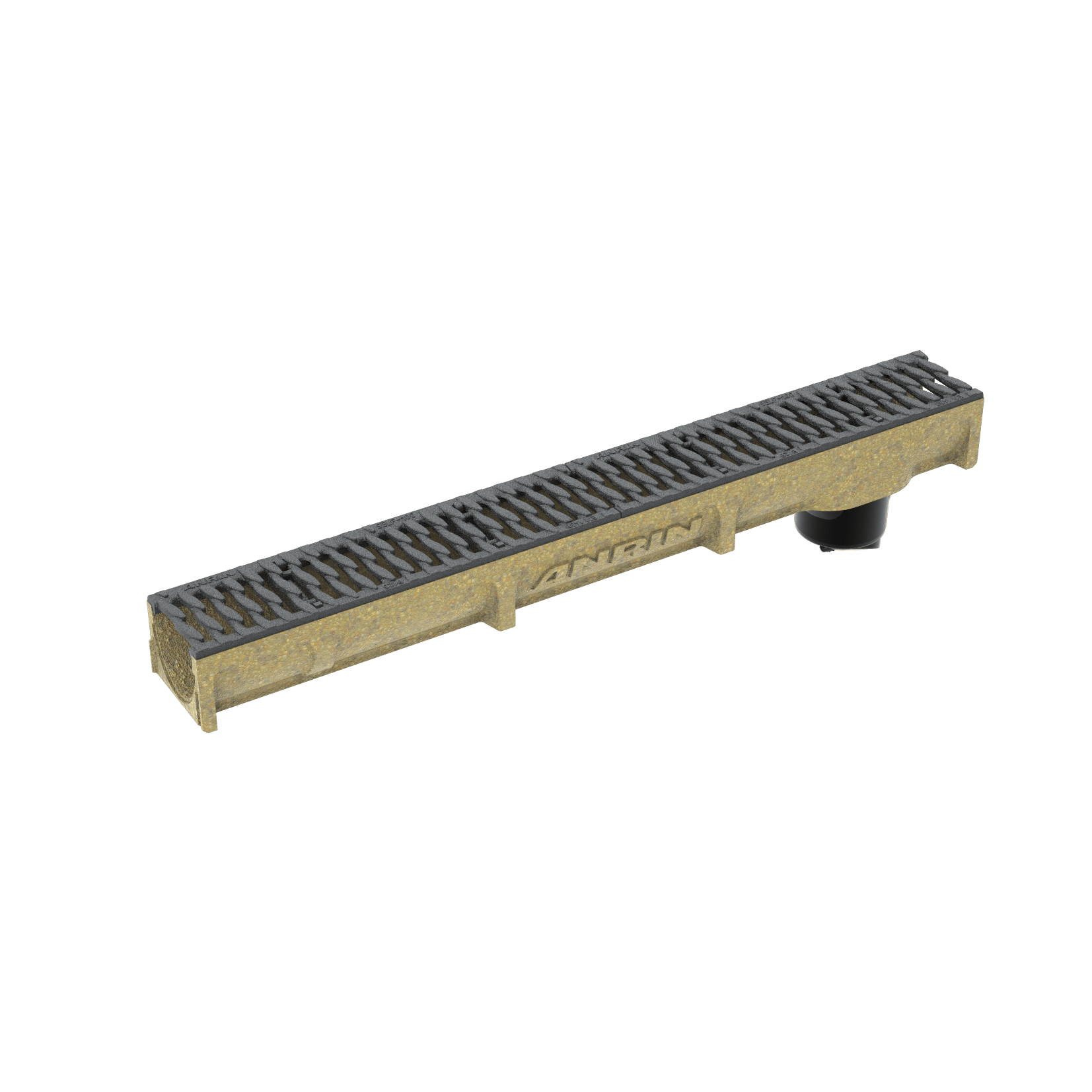 1 - Kaivot ja kaivotarvikkeet Linjakouru SELF 100 SMART 1m pohjapoisto 1000x122x101mm