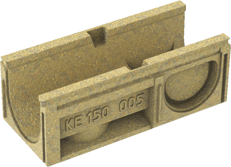 1 - Kaivot ja kaivotarvikkeet Linjakuivatuskouru Z-150 500x214x214mm polymeerib.