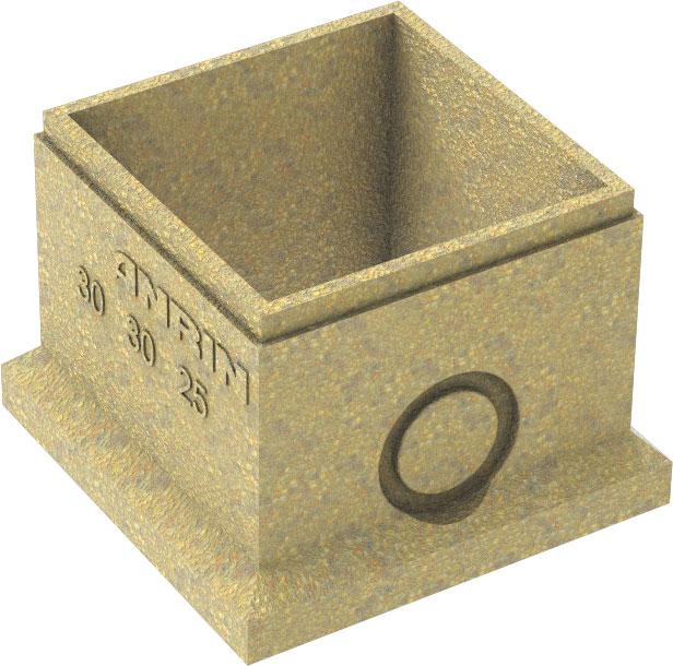 1 - Kaivot ja kaivotarvikkeet Pihakaivo jatko-osa C250 300x300x250mm