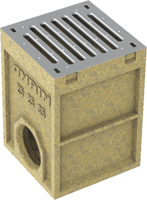1 - Kaivot ja kaivotarvikkeet Pihakaivo C250 250x250x350mm 110mm sivuliit.