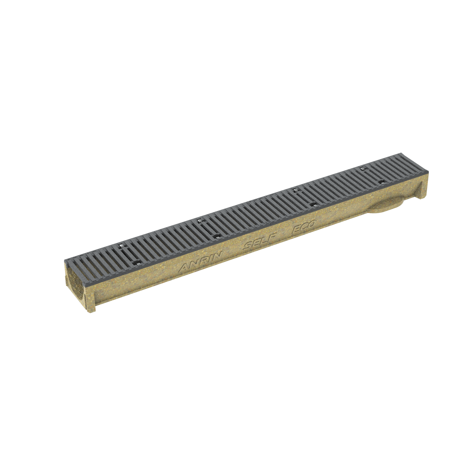 1 - Kaivot ja kaivotarvikkeet Linjakuivatuskouru SELF ECO 1000x120x80mm polymeeribetoni
