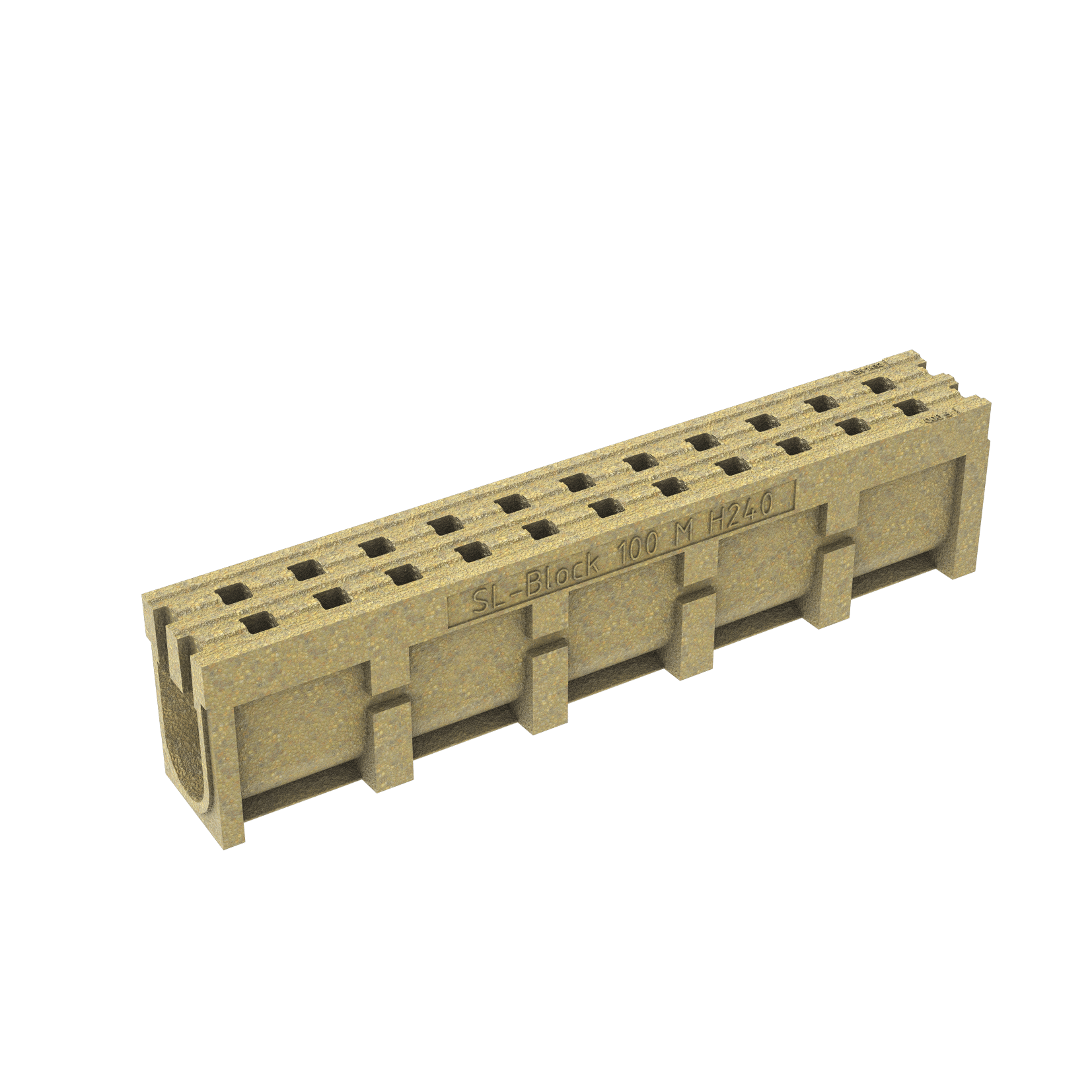 1 - Kaivot ja kaivotarvikkeet Monoliittikouru SOLIDBLOCK 1000x148x240mm