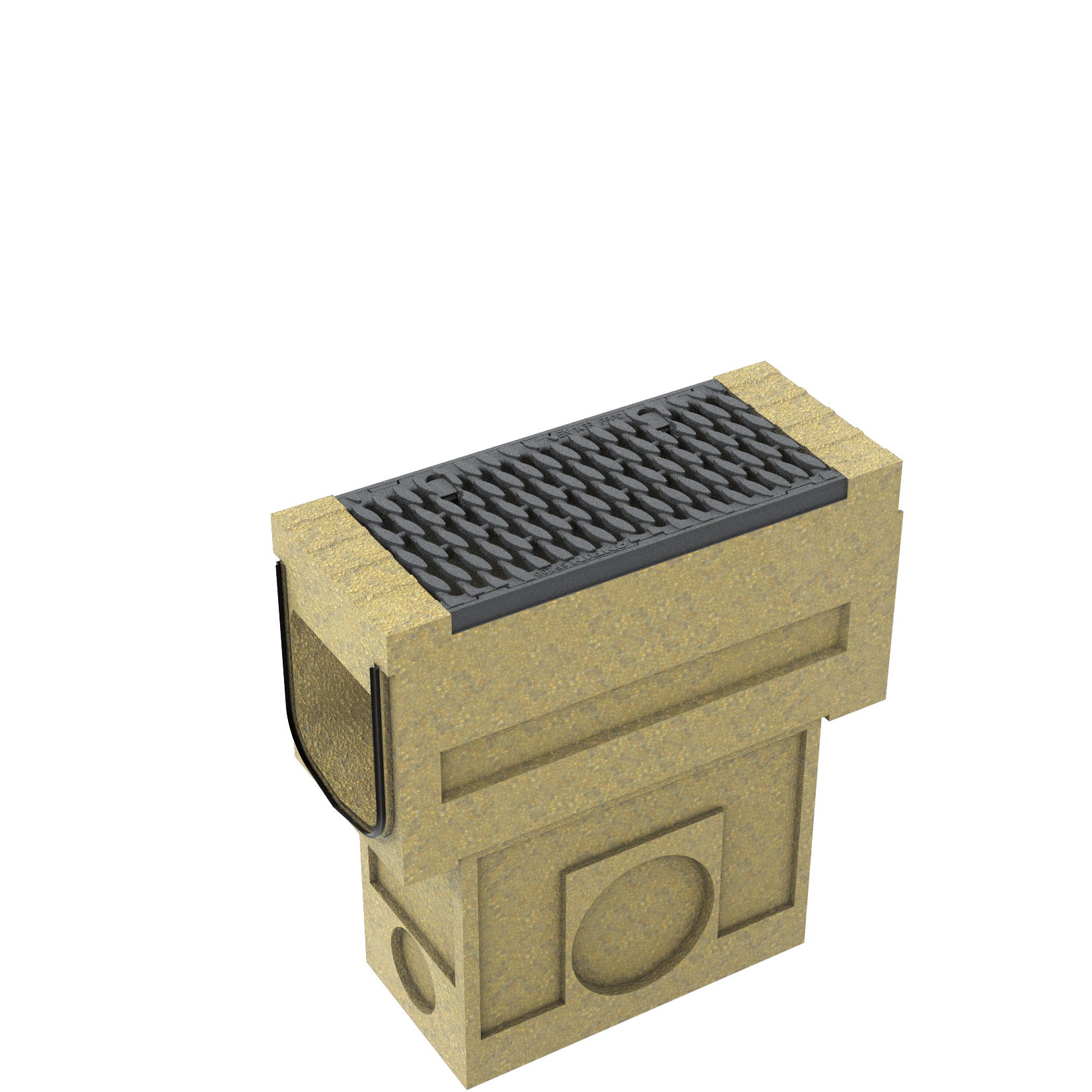 1 - Kaivot ja kaivotarvikkeet Hiekanerotuskaivo SOLIDBLOCK 264x695x500mm polymeeribetoni