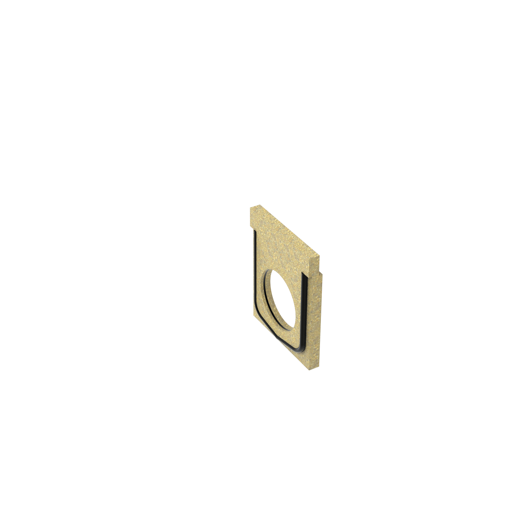 1 - Kaivot ja kaivotarvikkeet Päätypoisto SOLID BLOCK 264x320x38mm
