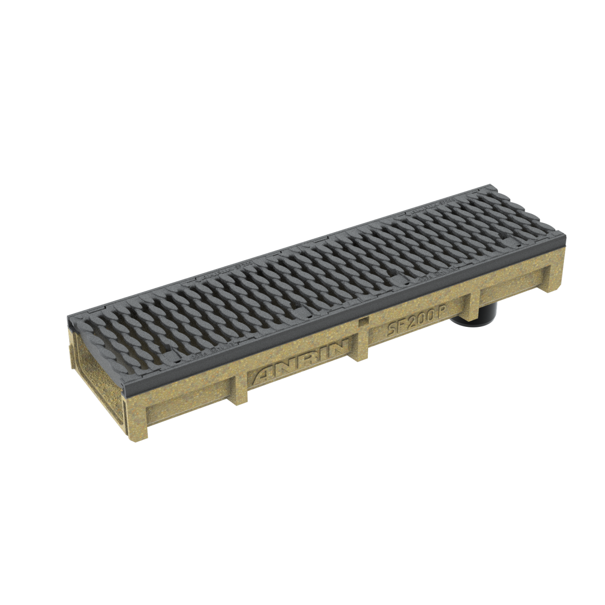 1 - Kaivot ja kaivotarvikkeet Linjakuivatuskouru SF-200 200PR 1000x264x130mm