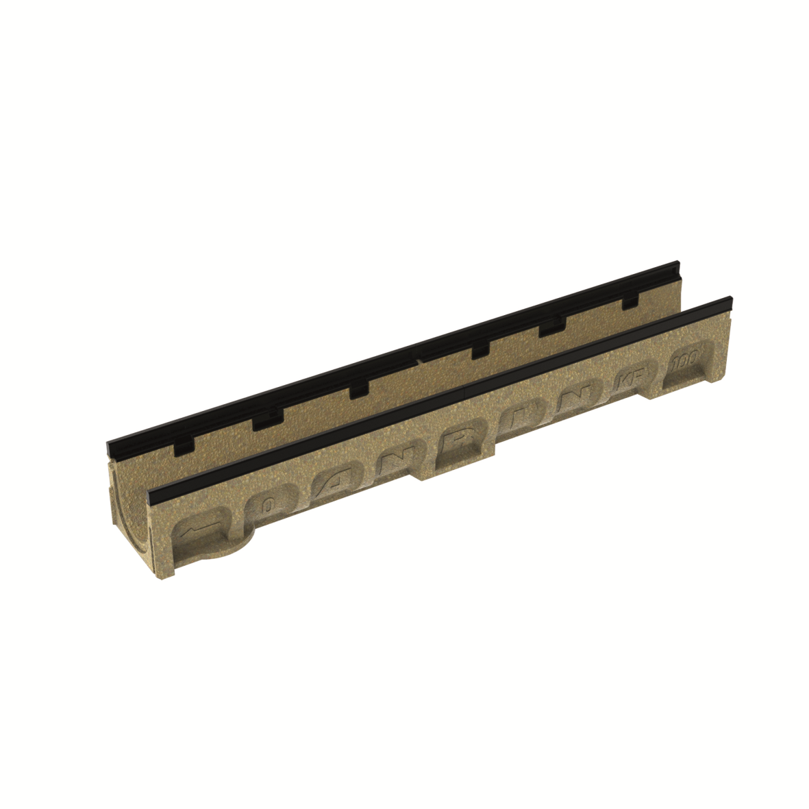 1 - Kaivot ja kaivotarvikkeet Linjakuivatuskouru KF-100 nro 7 0.5% 1000x144x185mm