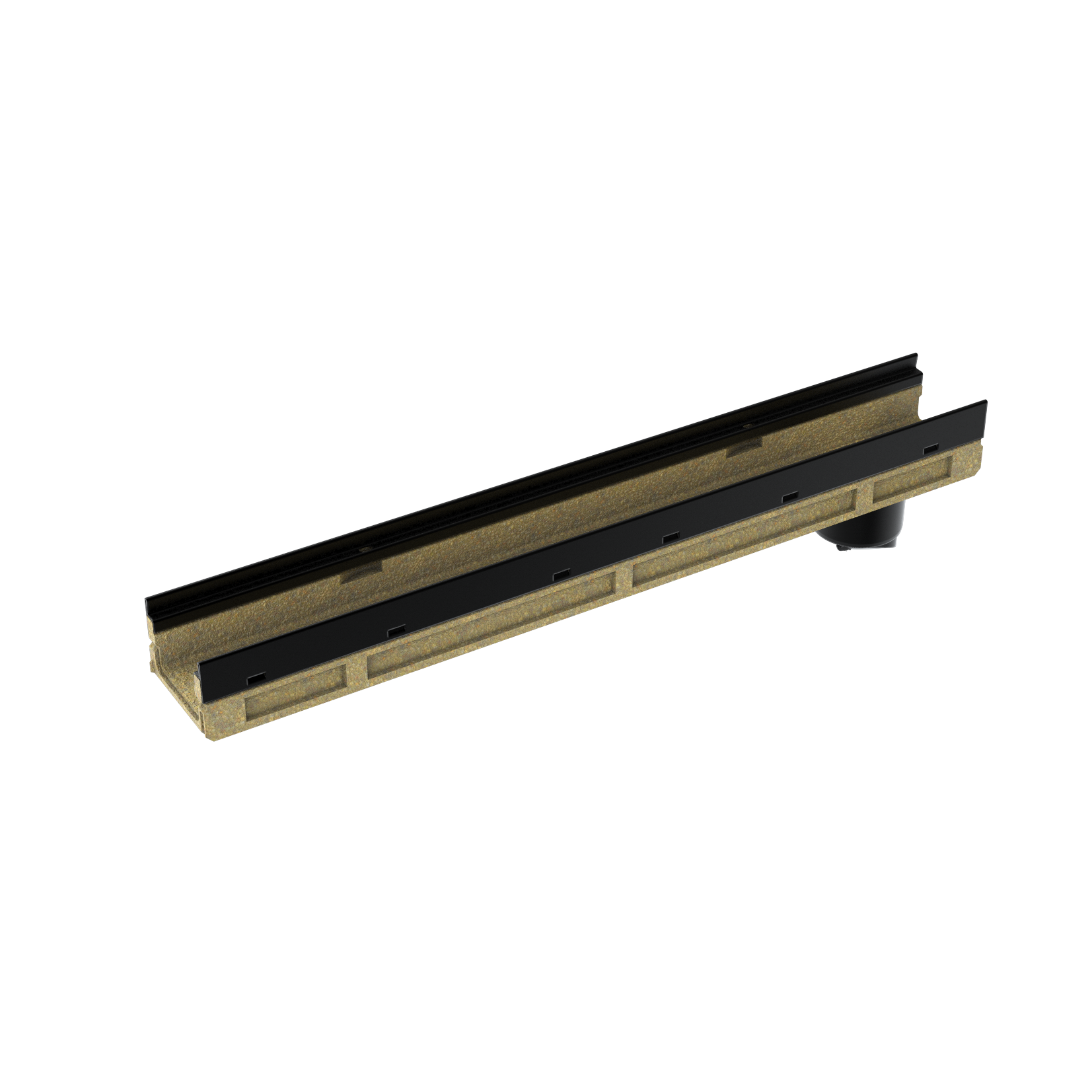 1 - Kaivot ja kaivotarvikkeet Linjakuivatuskouru KE-100 RST 1000x136x100mm