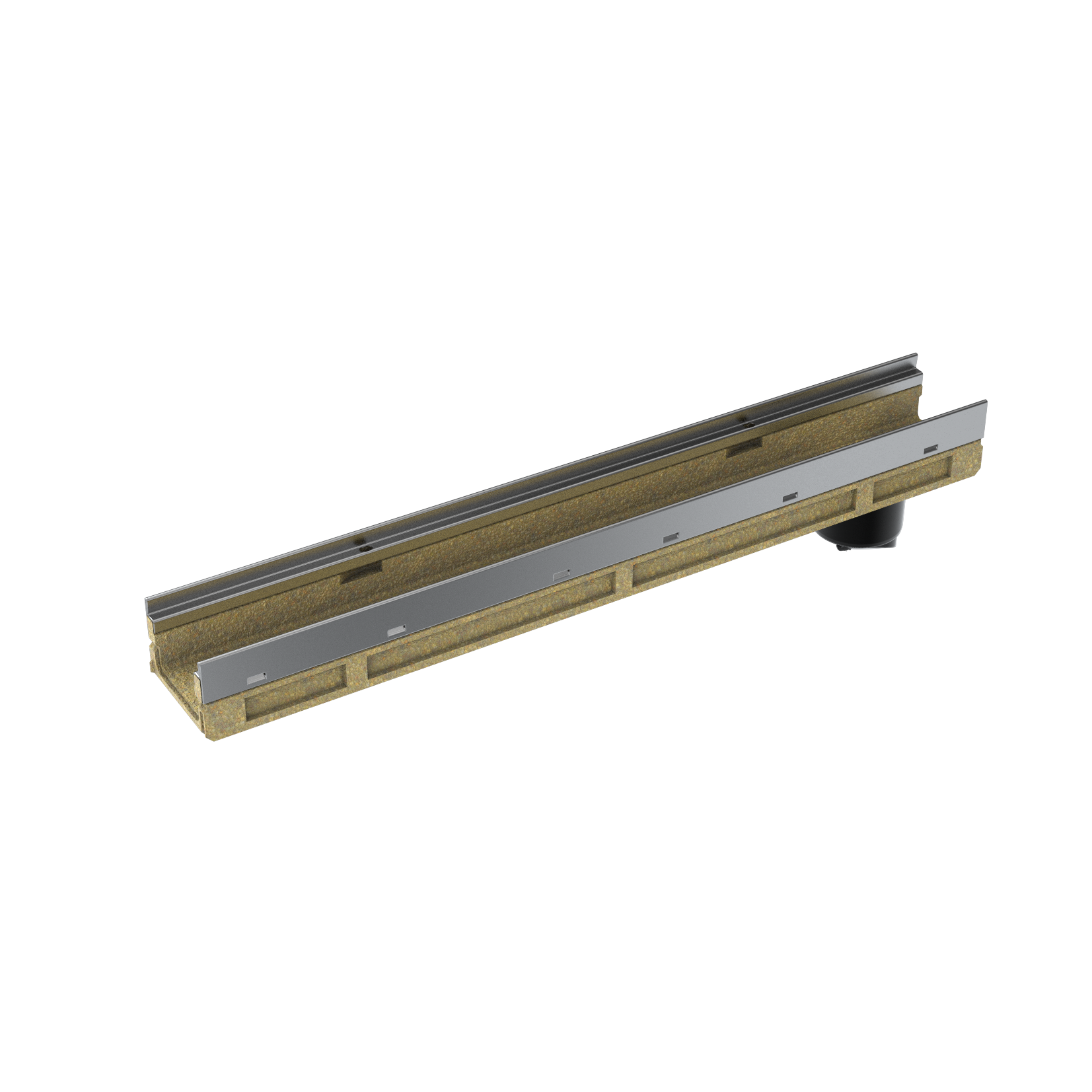 1 - Kaivot ja kaivotarvikkeet Linjakuivatuskouru KE-100 1000x136x100mm RV