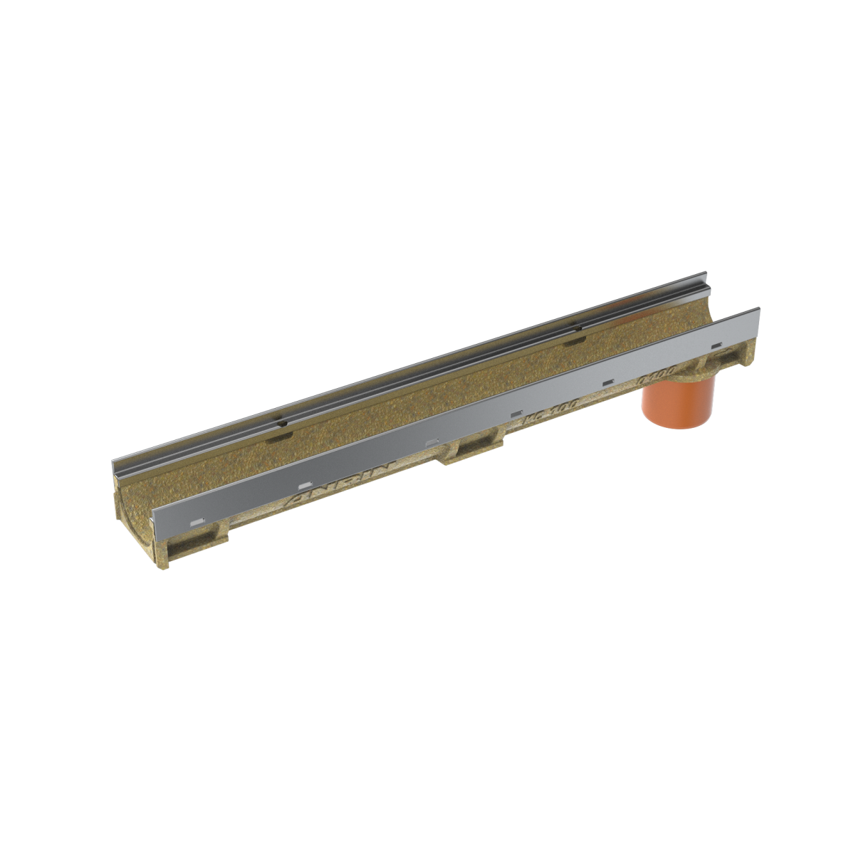 1 - Kaivot ja kaivotarvikkeet Linjakuivatuskouru KC-100 1000x130x150mm nro. 0RV