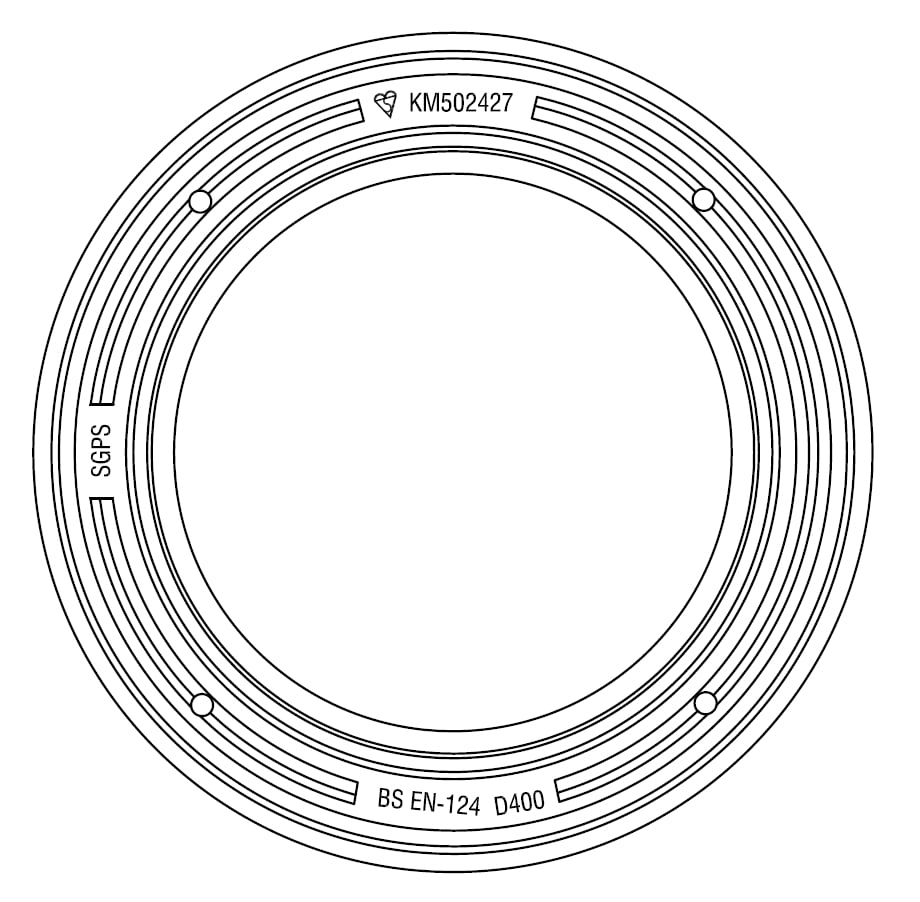 1 - Kaivot ja kaivotarvikkeet Kehys säädettävä 550/50 D400 H180mm