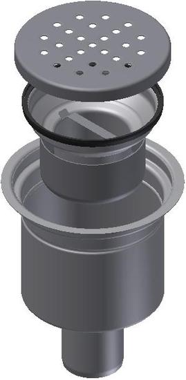 1 - Kaivot ja kaivotarvikkeet Lattiakaivo pysty RST DU 170 75mm betoni irr.vl