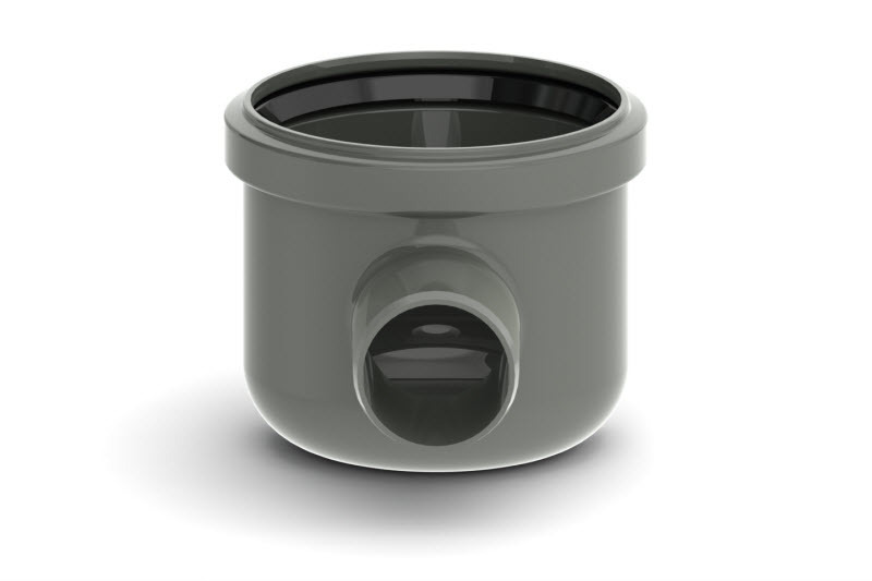 1 - Kaivot ja kaivotarvikkeet Unidrain 2411 kulmakaivo vaaka 50mm vesilukolla