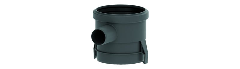 1 - Kaivot ja kaivotarvikkeet Korotuskappale Unidrain kulmakaivo sivuliitos 40mm