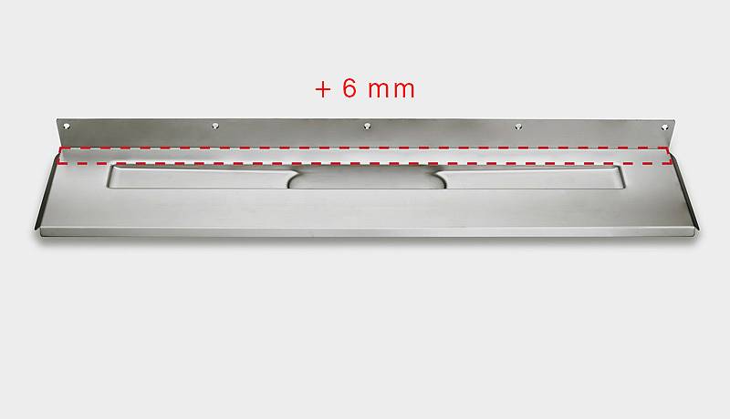 1 - Kaivot ja kaivotarvikkeet Lattiakaivokaluste RST 300mm takaseinälaippa 6mm syvä