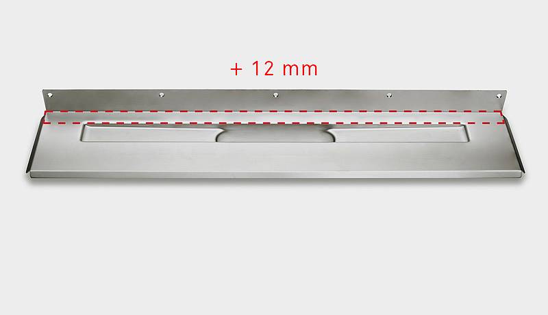 1 - Kaivot ja kaivotarvikkeet Lattiakaivokaluste Unidrain RST 1200mm takaseinälaippa