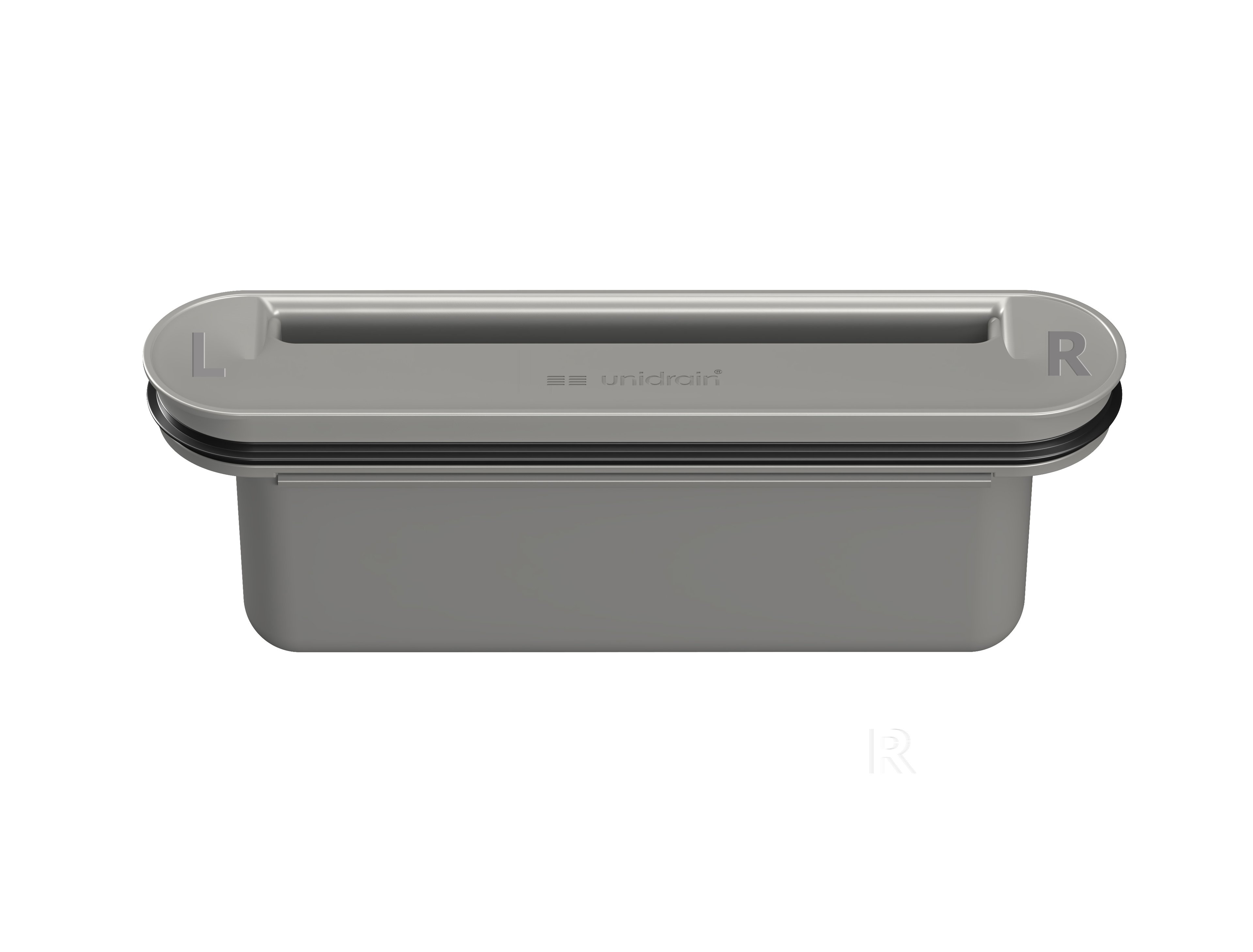1 - Kaivot ja kaivotarvikkeet Vesilukko Unidrain 1820.0080 itsepuhdistuva 202x83x46mm