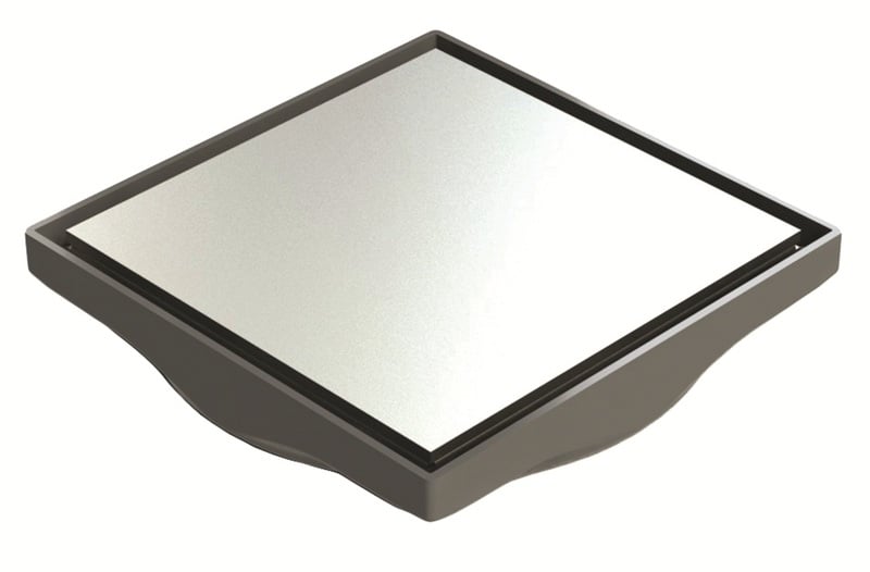 1 - Kaivot ja kaivotarvikkeet Lattiakaivon neliökansi Platinum 150x150 RST