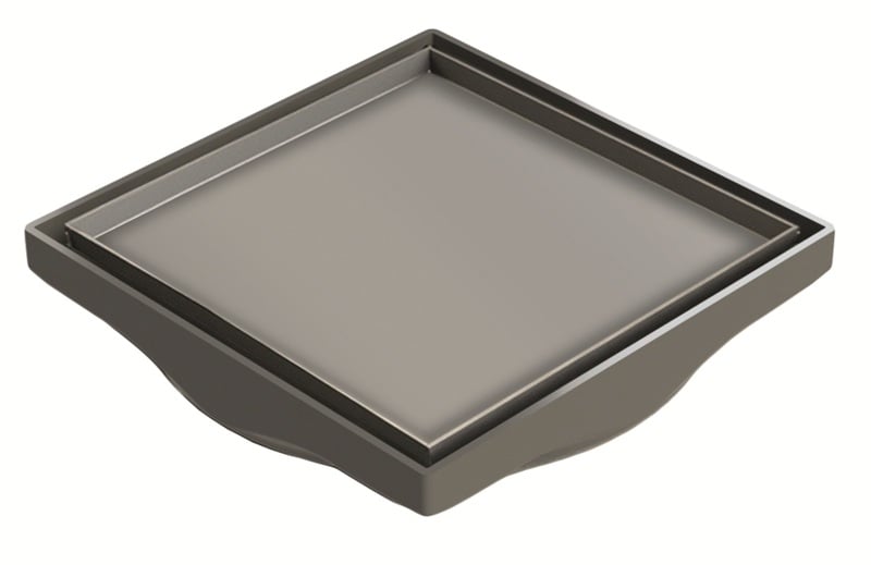 1 - Kaivot ja kaivotarvikkeet Lattiakaivon neliökansi 130x130mm laatoitettava