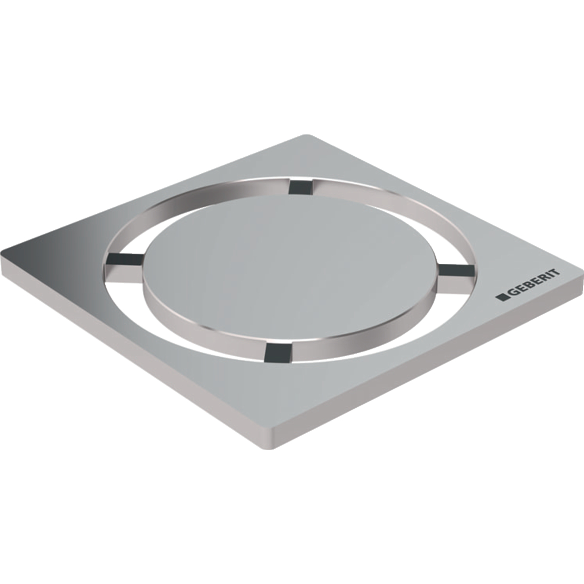 1 - Kaivot ja kaivotarvikkeet Lattiakaivon kansi Geberit Circle 80x80mm RST