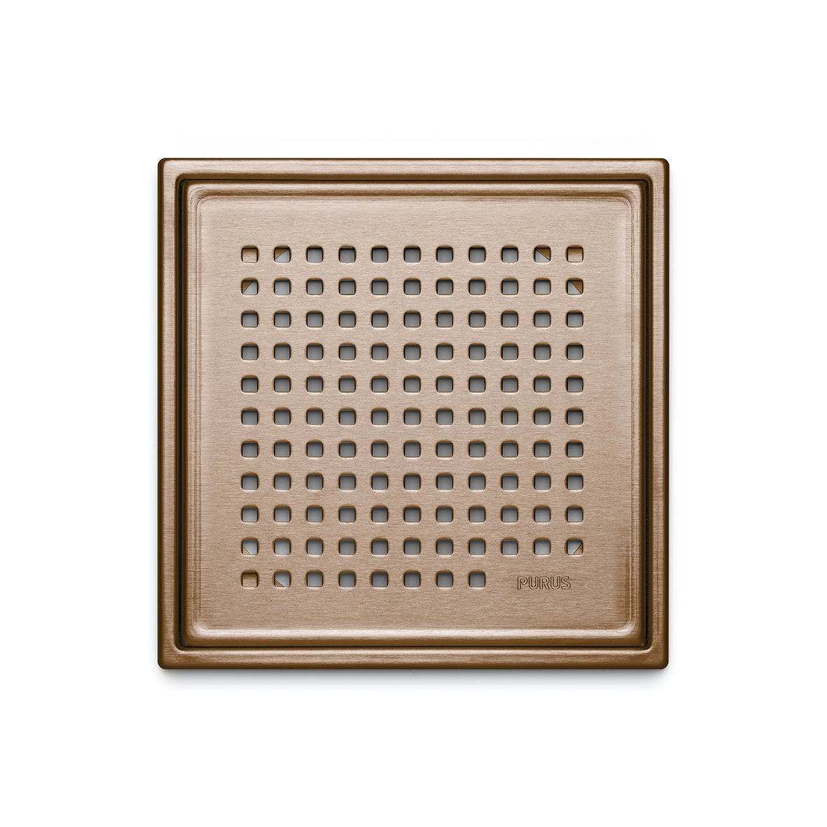 1 - Kaivot ja kaivotarvikkeet Neliökansi Purus Chess pronssi RST 197x197mm