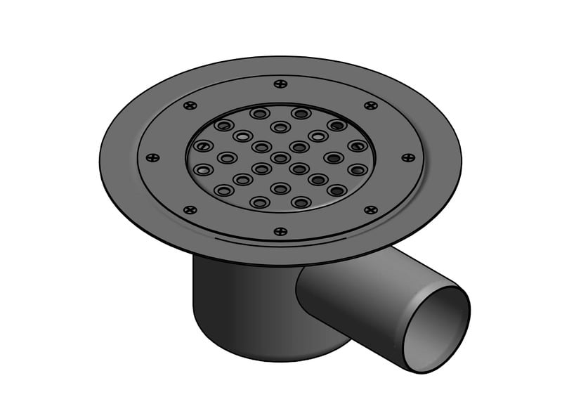1 - Kaivot ja kaivotarvikkeet Lattiakaivo vaaka 75mm DU 130 Altromatto RST