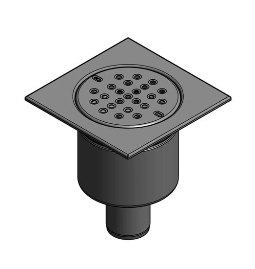 1 - Kaivot ja kaivotarvikkeet Lattiakaivo pysty RST 170x75mm irr.vesilukko