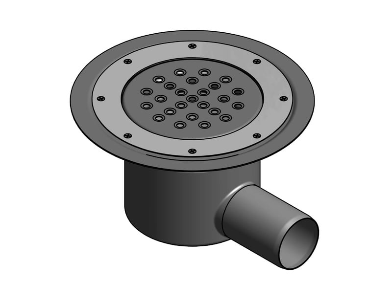 1 - Kaivot ja kaivotarvikkeet Lattiakaivo RST vaaka 170x75mm Altromatto irr.vl