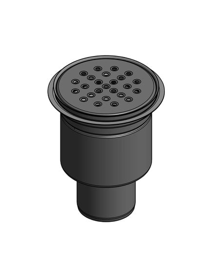 1 - Kaivot ja kaivotarvikkeet Lattiakaivo RST pysty 110/170mm akryylimassa irr.vesilukko