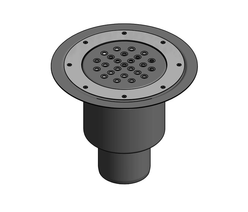 1 - Kaivot ja kaivotarvikkeet Lattiakaivo RST pysty 75mm Altromatto kiint.vl 170mm